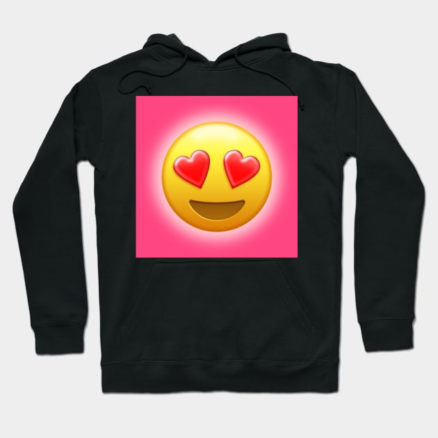 Smiling Face with Heart-Eyes Emoji | Pop Art Hoodie by williamcuccio